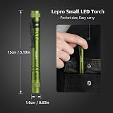 Lepro LED Torch Pen Light 2 Pack Battery Powered 3 Modes IP44 Green view 2