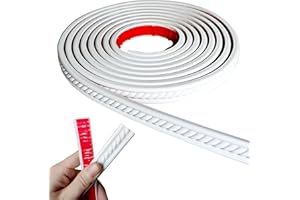 MAXIROC Peel and Stick Molding Trim Self Adhesive Flexible Wall Trim Crown Molding 3d Strip for Tile Wood Wall Panels Picture Mirror Frame Border Edge Corner Ceiling Wallpaper Moulding Decor Trim (200 in)