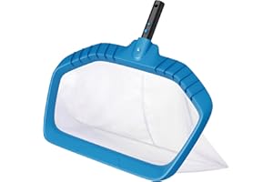 SORSWEET Pool Net, Heavy Duty 17" Pool Skimmer Net, Deep Bag Catcher, Leaf Skimmer Net for Cleaning Pool, Fits Standard 1-1/4" Pole, Pole Not Included