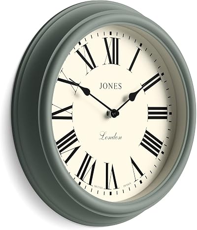 Jones Clocks Venetian wall clock 30cm Green Roman numerals