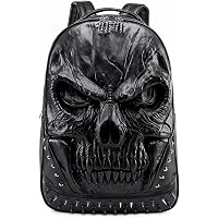 Amazon.com | Berchirly 3D Skull Pu Leather Shoulder 