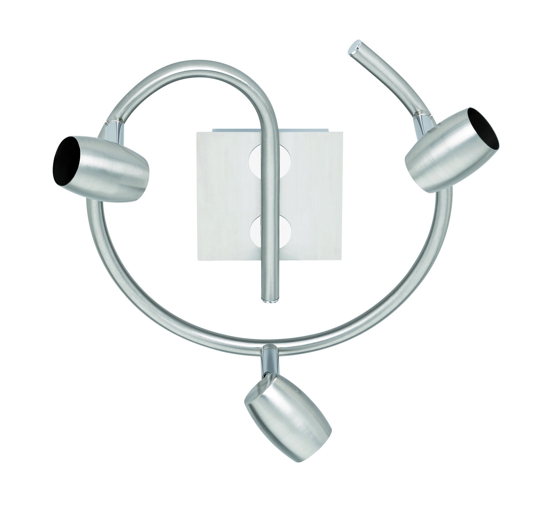 Trio Leuchten Michael 803090307 Ceiling Light Matt Nickel 3 x GU10