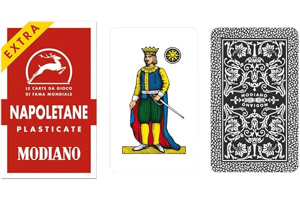 Napoletane 97/25 Modiano Regional Italian Playing Cards. Authentic Italian Deck.