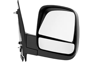 KOOL-VUE Kool Vue Passenger Side Mirror, Blind Spot Mirror for Chevrolet Express 2500 3500 GMC Savana 2500 3500 2008-2021, Textured