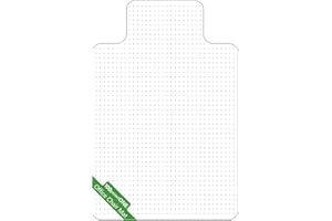 100POINTONE Office Chair Mat for Carpet - Clear Thick Desk Chair Mat for Carpet Plastic Floor Mats for Rolling Work and Gaming Chairs with Studs for Low Pile, Flat and No Carpeted Floors