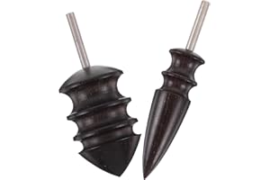 Adorainbow 2pcs Leather Burnisher for DIY Leathercraft Projects with Adjustable Speed and Ergonomic Wooden