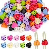 Hysagtek Plastic Cord Locks for Drawstrings Shoelaces, 100 Pcs Adjustable Round Cord Stops for Paracord, Backpacks