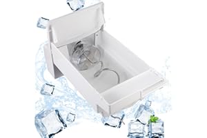 SACUMEA 241860803 Refrigerator Ice Bucket Parts Fit for Frigidaire Ice Container and Auger Assembly, Replaces Ice Maker Parts AP4300918 LFSS2612TF0 LFSS2612TE0 FFHS2322MBE FFHS2611PFEA Ice Bucket Storage