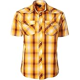 Gioberti Mens Western Cowboy Short Sleeve Shirt with Snap Buttons