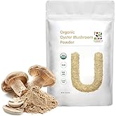 Unleash’d Organic Oyster Mushroom Powder 16oz – 100% Pure Superfood, Supports Immunity & Wellness