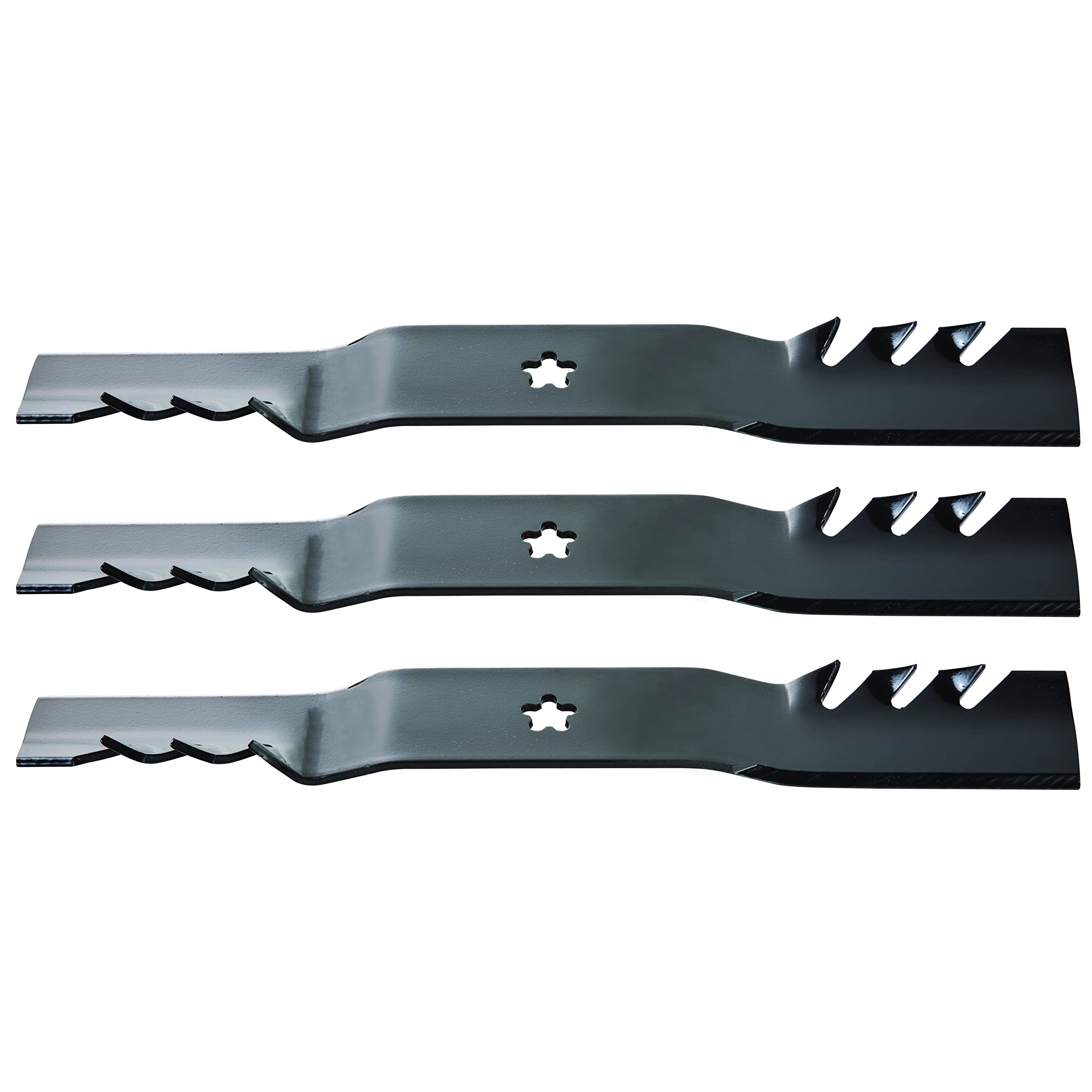 Oregon Mower Blades, 3 Pack, Gator G3 Mulching Lawnmower Replacement Blades, 18-4/9" Length, 54" Deck (95-605-3),Black