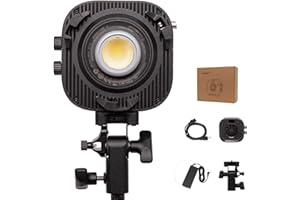 Amaran Halo 100x 100W Bi-Color COB Monolight – 4,890 Lux, CCT 2,700K -6,500K,CRI 96+, 28dBA Quiet,Dual AC/USB-C Power,App Con