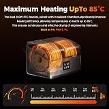 Creality Filament Dryer 4-Spool SpacePi X4 Dual Heating 85C Dehumidifier view 3