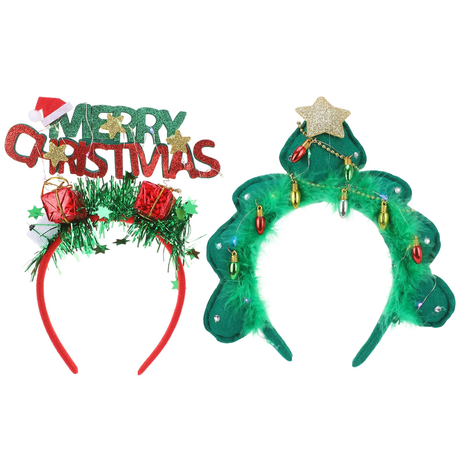 Photo 1 of **TREE HEADBAND ONLY**
KorViSHOW Merry Christmas Tree Headbands, 2 PCS Christmas Tree Hairbands, Cute Xmas Costume Hair Accessories for Women Xmas Holiday Carnival Party Favors Supplies Photo Shoot