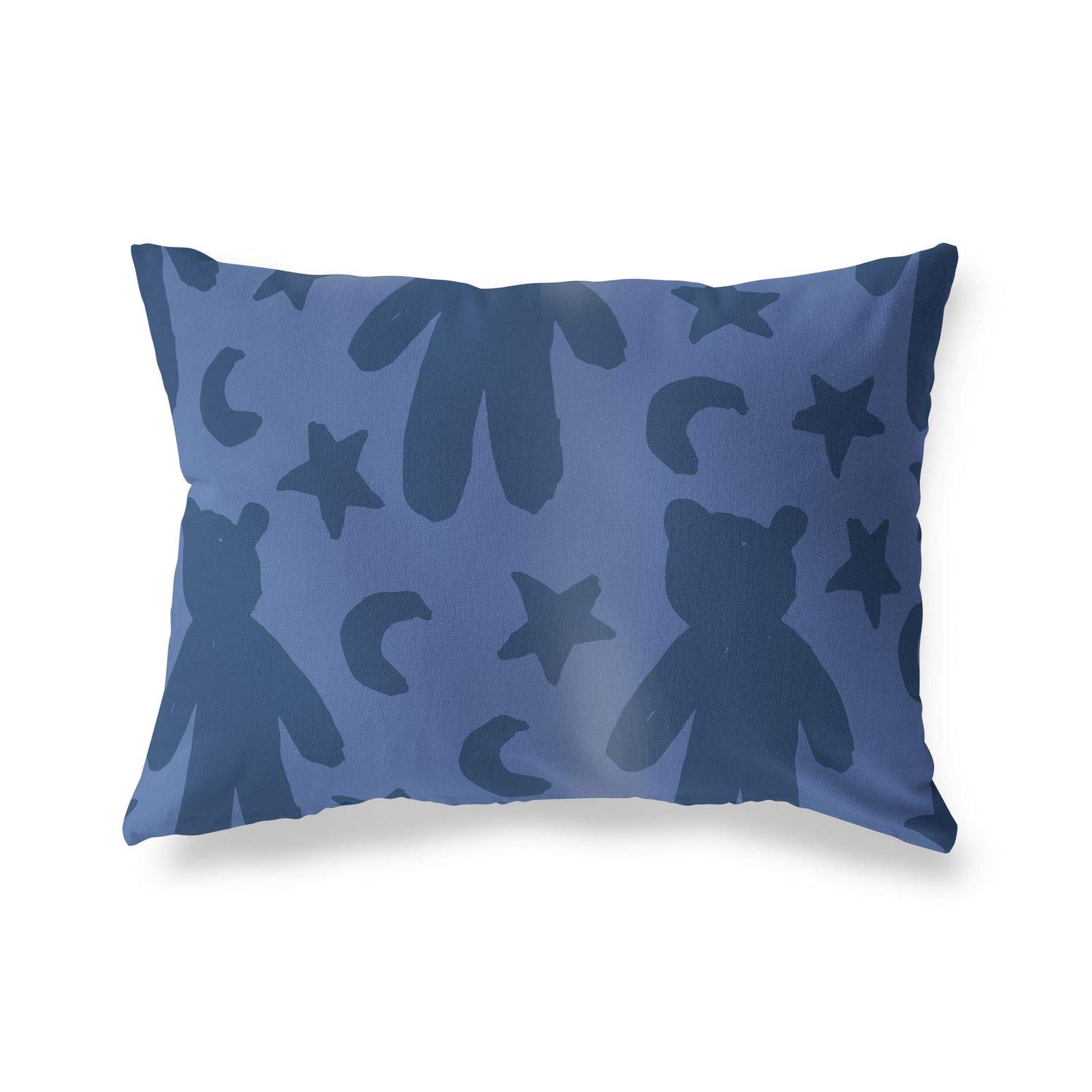 BonaMaison Decorative Cushion Cover, Blue Throw Pillow Covers, Home Decorative Pillowcases for Livingroom, Sofa, Bedroom, Size: 45X60 Cm - Designed and Manufactured in Turkey