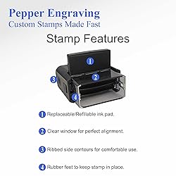 Self-inking Return Address Stamp with Last Name