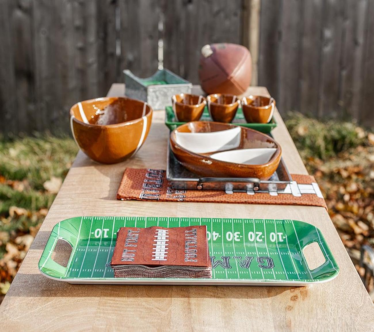 Football Salt & Pepper Shakers