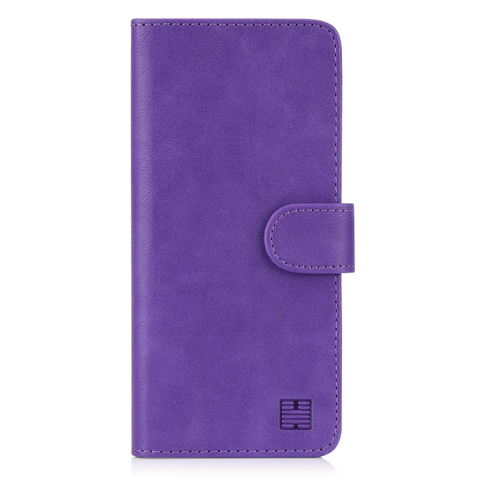 32nd Book Wallet PU Leather Flip Case Cover For Samsung Galaxy A71 (2020), Design With Card Slot and Magnetic Closure - Purple