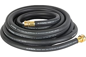 Aurora Tools - Contractor Duty Rubber Hose, Rubber, 5/8" Dia. x 50' Each