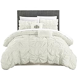 Chic Home White Bed in a Bag Comforter Set, Queen