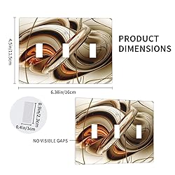 Modern Abstract Lines Painting Triple Toggle Light