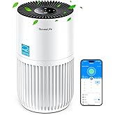 GoveeLife Mini Air Purifier for Bedroom, HEPA Smart Filter Air Purifier with App Alexa Control for Pet Hair, Odors, Pollen, S