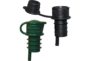 Haley's Corker 5-in-1 Wine Aerator, Stopper, Pourer, Filter, Recorker, 2-Pack Combo (Standard, Screwtop)