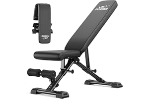 FLYBIRD Adjustable Weight Bench, ASTM-Certified 800LBS Workout Bench Foldable for Home Gym, 90° to -30° FID and 30in Extended Backrest for Bench Press Strength Training Exercise
