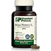 Standard Process Okra Pepsin E3, GI &amp; Protein Digestion Aid, 90 Capsules | Gastrointestinal and Gut Health Supplement, Supports Protein Digestion and Regular Digestive Function