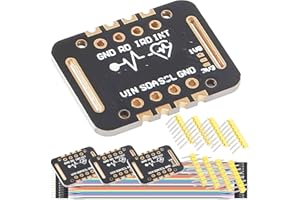 DAOKAI MAX30102 Heart Rate Sensor Module Pulse Detection Blood Oxygen Concentration Detection Board with Cable Compatible for Arduino for STM32,Pack of 4