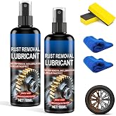 GuemGeld 2Pcs Rust Remover Spray for Metal,Multipurpose Rust Stain Remover,Iron Rust Stain Remover,Fast-Acting Oxidation Metal Cleaner for Vehicles,Tools,Chains
