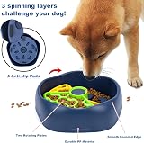 CAISHOW Slow Feeder Dog Bowl Interactive Puzzle for Small & Medium Dogs view 3