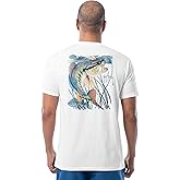 Guy Harvey Men’s Short Sleeve Lightweight Cotton Fishing Graphic T-Shirt