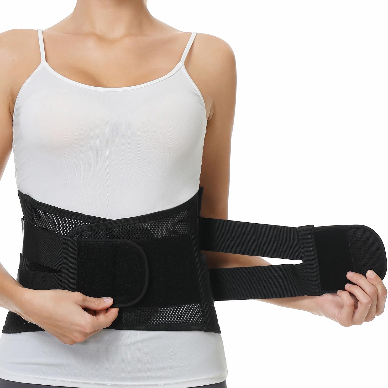 Neotech Care Back Brace for Women or Men, Lumbar Back Support Belt (Black, Size XXXL)