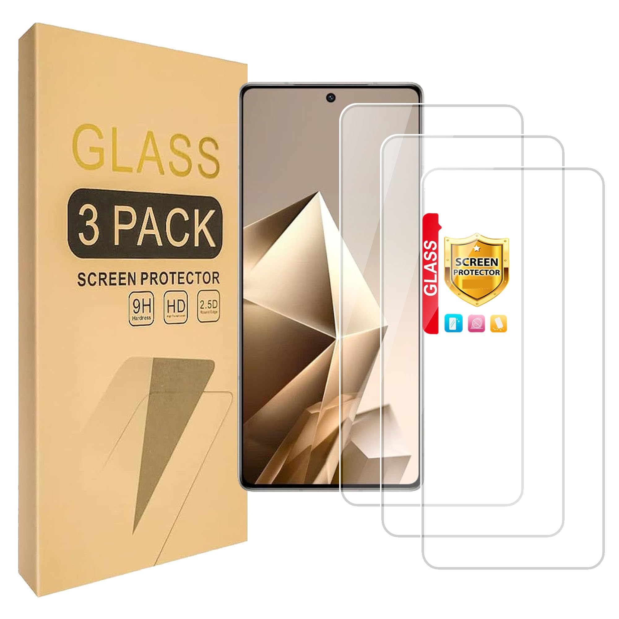 Lucyliy (3 Pack) Compatible with Infinix Note 50