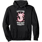 Just a Girl Who Loves Axolotls Funny Axolotl Girl Pullover Hoodie