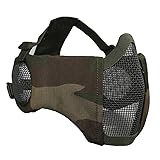 IDOGEAR Airsoft Masks, Adjustable Airsoft Half Face