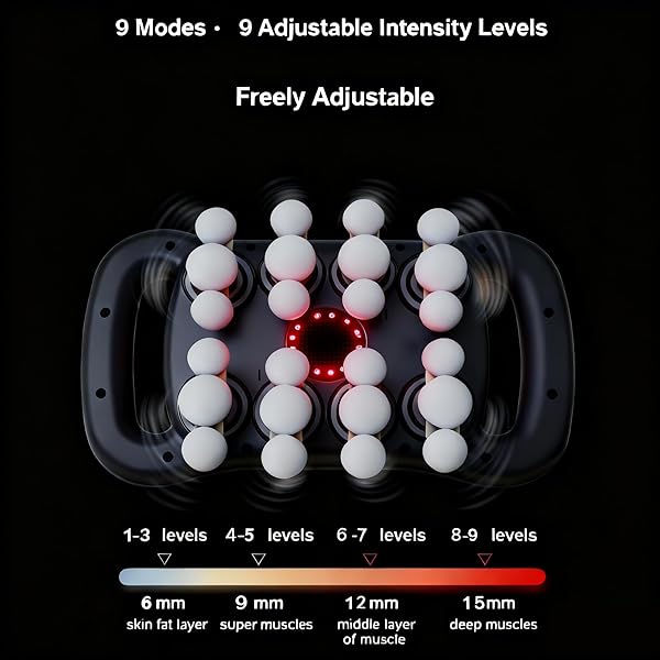 OTPUSKAY 24-HEAD DEEP TISSUE MASSAGE GUN SET – PORTABLE PERCUSSION MASSAGER WITH 9 MODES & 9 INTENSITIES, QUIET RECHARGEABLE HANDHELD BODY MASSAGER (GRAY)