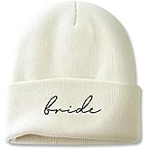 GroomBrideGifts Mr and Mrs Beanies, Wedding Gifts for Couples, His and Hers Engagement Gift, Honeymoon Travel Essentials