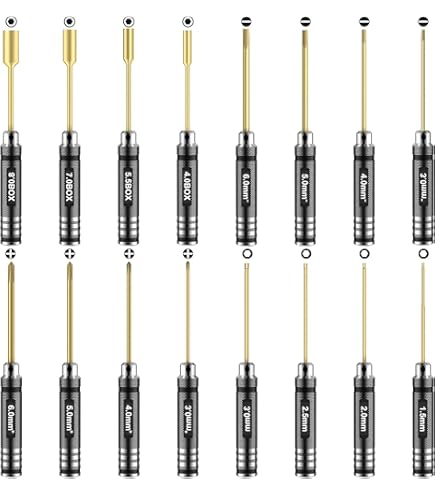 12-Piece RC Tool Kit For Micro Crawlers - Hex Drivers, Nut Drivers & Pliers For SCX24, TRX4M