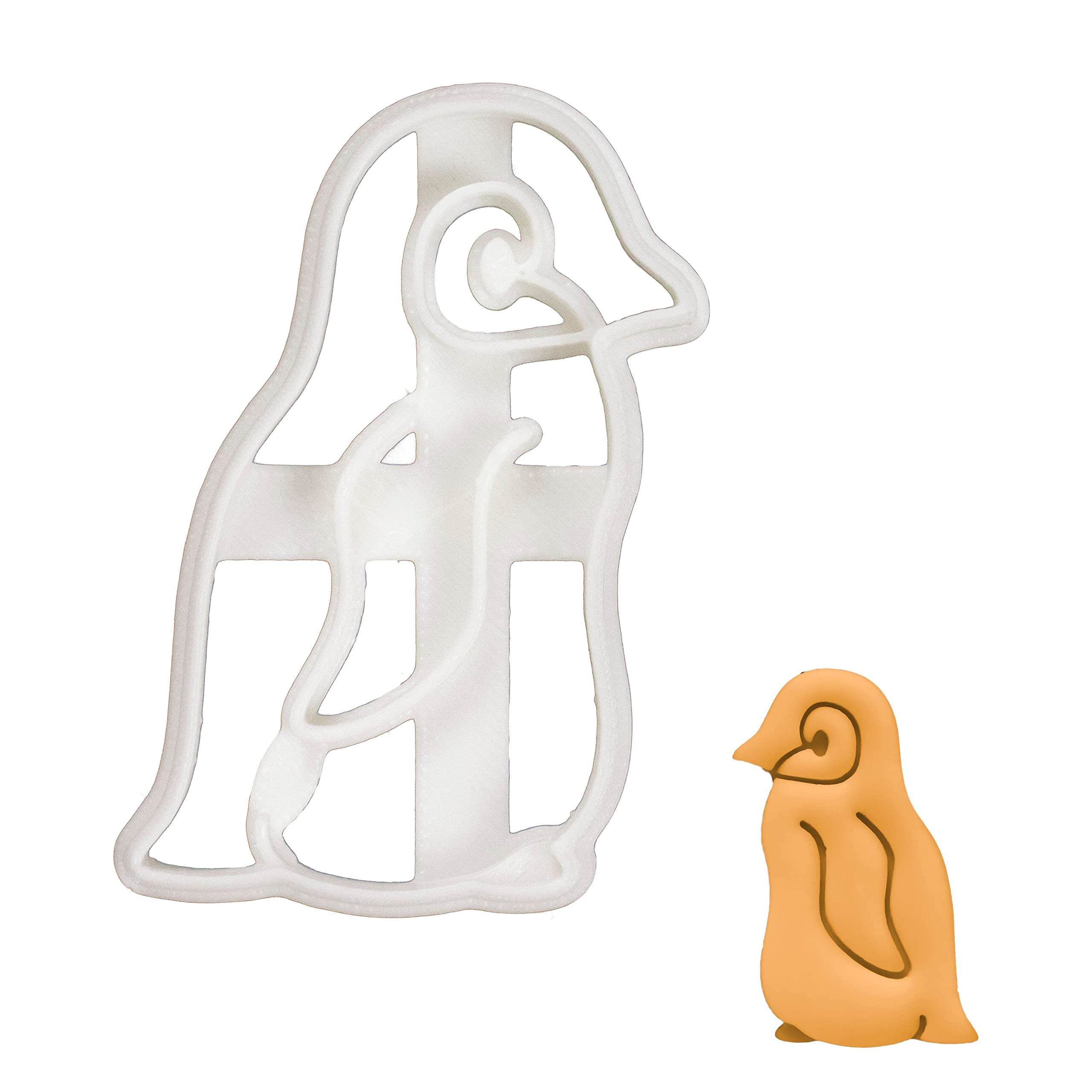 BAKERLOGY Baby Penguin Cookie Cutter - Detailed Biscuit Cutter Design for Baking and Crafts, Ideal on Fondant, Dough, Clay