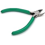 iExcell 4.5" Side Cutter Diagonal Wire Cutting Pliers Nippers Repair Tool, Green, Chrome-Vanadium Steel