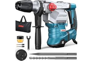ENEACRO SDS-Max Heavy-Duty Rotary Hammer Drill 9 Ft.lbs, 3 Functions with Safety Clutch & Vibration Control 1-9/16" Drilling 