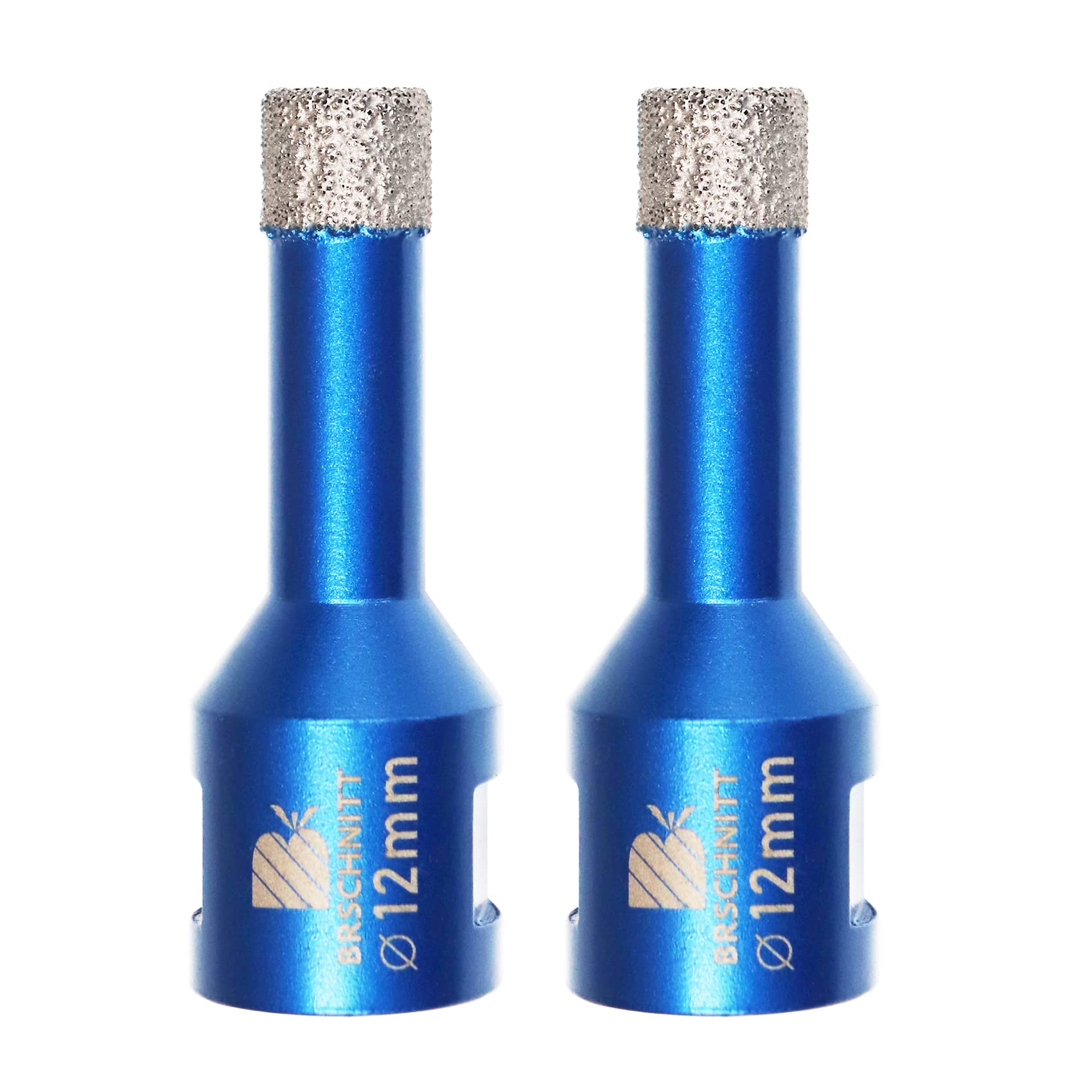 Diamond Drill Bit 12mm,BRSCHNITT 2pcs M14 Vacuum Brazed Diamond Tip Drill Bit for Tile Porcelain Stoneware Ceramic Marble Granite Drilling,Suitable For Angle Grinders — image 1