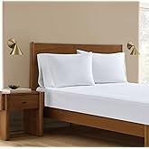 London Fog Premium Waterproof Hypoallergenic White Cotton 1-Piece Queen Mattress Protector, basic, 80% Cotton/20% Polyester, for Men and Women, OEKO-TEX Certified Confidence