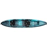 Perception Rambler | Sit on Top Tandem Kayak | Recreational Kayak for Two | Storage with Tie Downs