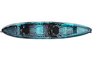 Perception Sit On top Rambler 13.5 Recreational Kayak - Sit on Top Tandem Kayak - Storage with Tie Downs - 13.6 ft - Dapper