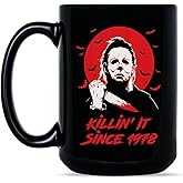 LibbysDesignsStore Michael Myers Mug Killin It Since 1978 Horror Movie Coffee Cup Halloween Mugs