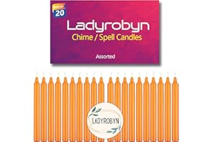 LADYROBYN Spell Candles (Set of 20, Orange)