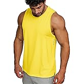MAGCOMSEN Mens Tank Top Dry Fit Workout Muscle Gym Sleeveless Shirts Lightweight Moisture Wicking Athletic Tee Shirt